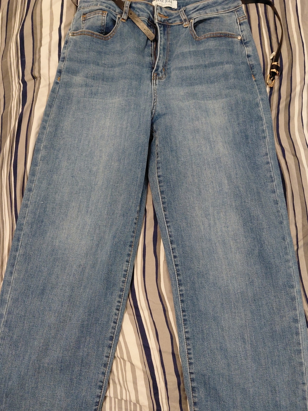 Women's Light Blue Straight-Leg Jeans